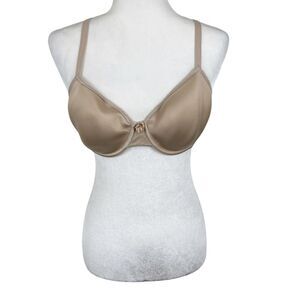 Wacoal Bra Women 34D Nude Floral Lace Lightly Padded Wired T-Shirt Bra